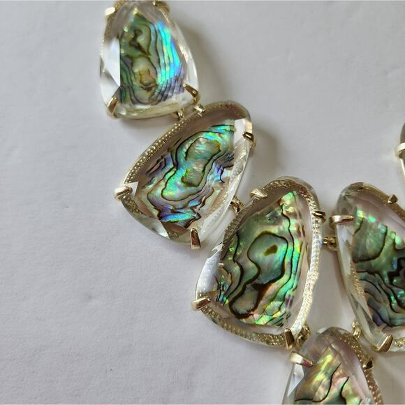 Kendra scott Suspended Abalone and Gold Harlow Necklace - Picture 9 of 10